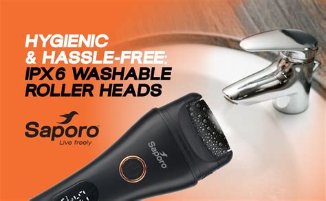 Saporo SCR 6007 Electric Callus Remover for Feet with 3 Interchangeable ...