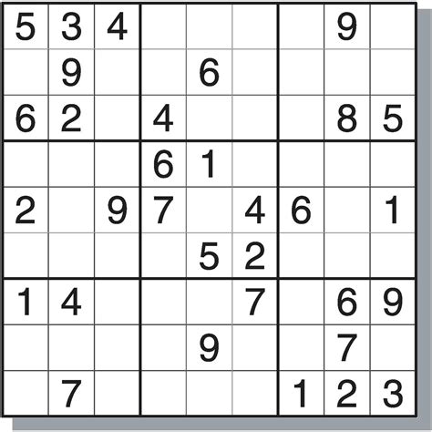 Free Sudoku Online Printable