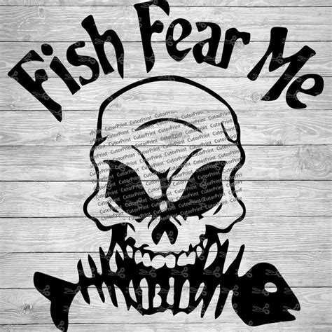 Fish Fear Me SVG,EPS & PNG Files - Digital Download files for Cricut ...