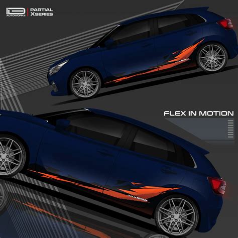 Flex in Motion Edition Graphics for Maruti Suzuki Baleno | IDE Partial ...