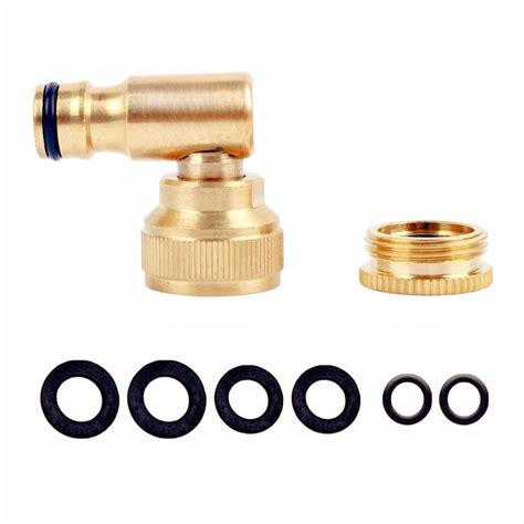 Brass Angled Tap Connector 1 2 And 3 4 2in1 | Desertcart INDIA