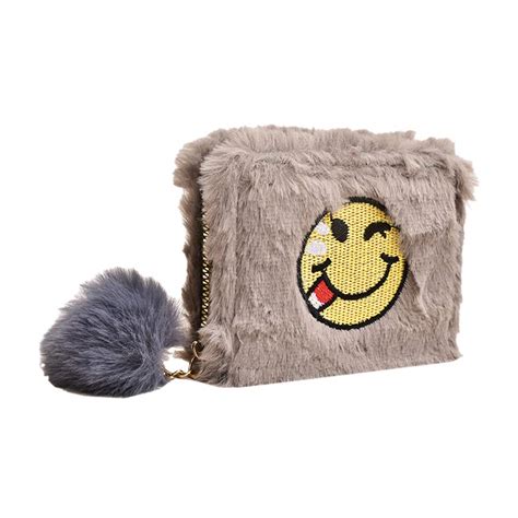 cheryl Casual, Party, Formal smile emoji Clutch (grey) : Amazon.in: Fashion