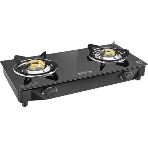 Hindware 2 Brass Burner KA Cooktop Brio 2B (Plus) (517062) Toughened G ...
