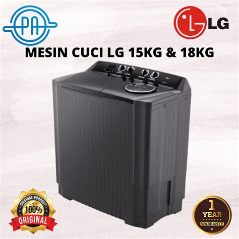Jual MESIN CUCI 2 TABUNG LG P1500RTM 15KG / P1800RTM 18KG P 1500 / 1800 ...