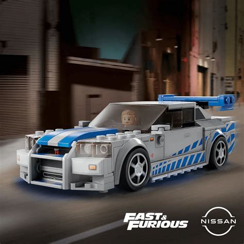 LEGO Speed Champions Nissan Skyline GT-R (R34) Mai furios mai iute ...