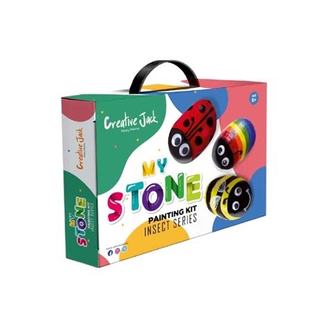 Creative Jack My Stone Painting Kit - Kids Age 6 Plus - DIY Craft Set