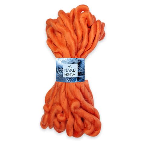 Nako Neptun Finger Knitting Yarn - Orange 12980 – Magic Needles