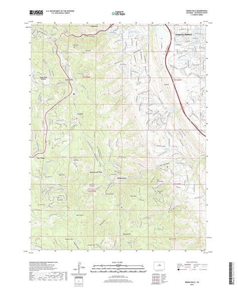 Indian Hills Colorado US Topo Map – MyTopo Map Store