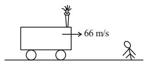A train blowing a whistle of frequency 320 Hz approaches an observer ...