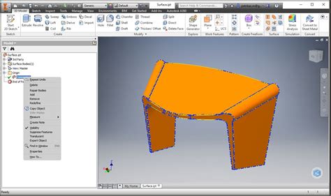 Image result for Inventor Surface Modeling Tutorial