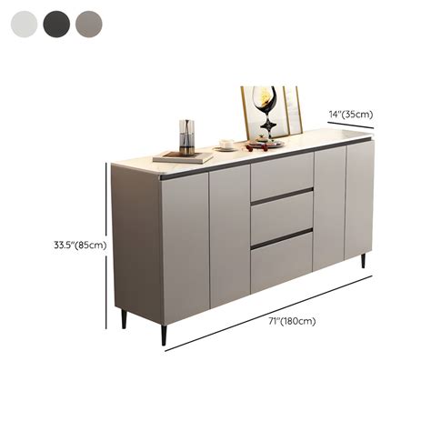 Contemporary Sideboard Cabinet Stone Sideboard Table with Doors for ...