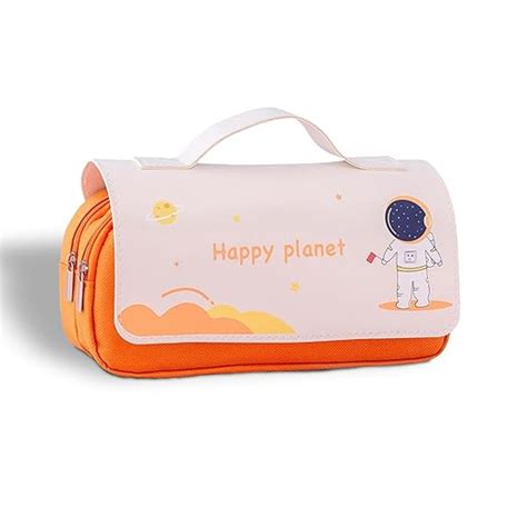 Party Propz Space Pencil Pouch - 1 Pc, Orange Pencil Case | Space Theme ...