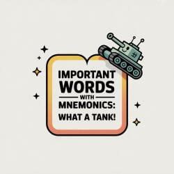 Important Words With Mnemonics What A Tank! - Class 5 English ...