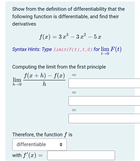 Differentiable function examples 的图像结果