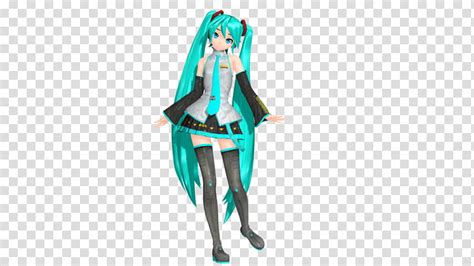 PDFT Default Miku Render transparent background PNG clipart | HiClipart