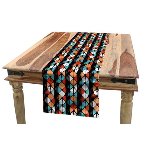 Bless international Rectangle Geometric Polyester Table Runner | Wayfair