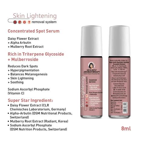 Skin Lightening Spot Removal | AHA, Alpha Arbutin | Melasma,Dark Spots ...