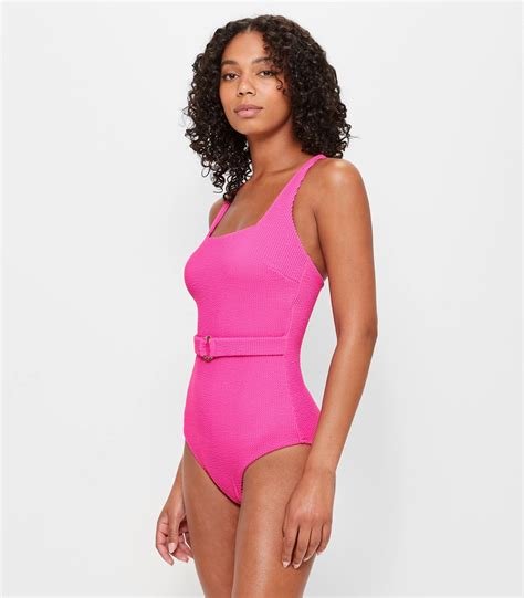 Crinkle One Piece Belted Swim Bathers | Target Australia