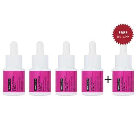 Relove By Revolution Energising 5% Caffeine Serum 4pc Set + 1 Full Siz ...