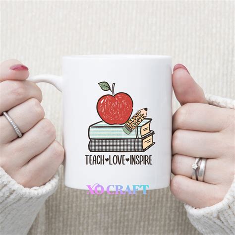 UV DTF – Teach Love Inspire [Apple] – XO CRAFT