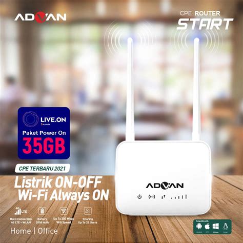 ADVAN CPE ROUTER START Solusi Hadirkan Koneksi Internet Untuk Keluarga