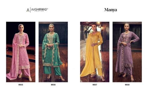 Aashirwad Gulkand Manya Designer Silk Salwar Suits: Textilecatalog