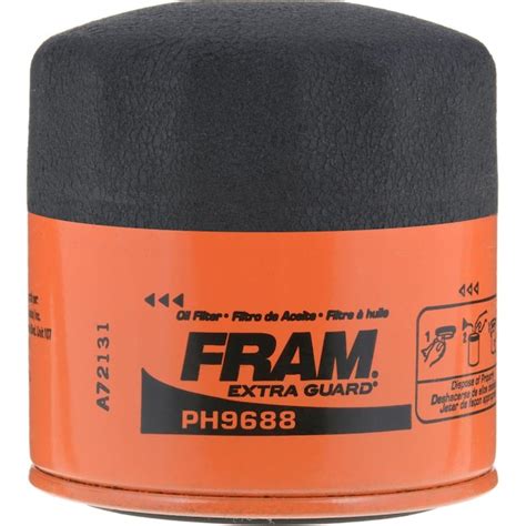 FRAM PH9688 Oil Filter: Silicone Anti-Drain Back Valve, Proven ...