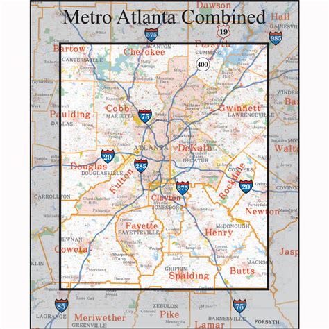 Atlanta Ga Zip Code Map - Tourist Map