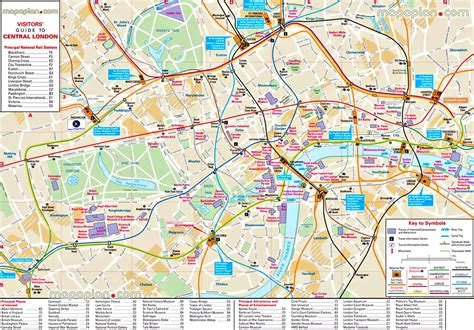London Tube Map With Attractions