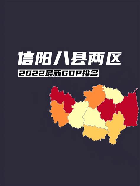 2022 信阳 各县区GDP与一般公共预算 排行榜 数据可视化 gdp 城市发展-度小视