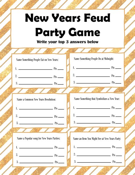 New Years Printable Games - Holiday Printable Activities