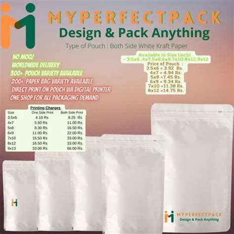 Stand Up Pouch - Customized Digital Printed Stand Up Pouches Service ...