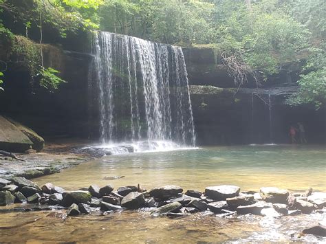 Caney Creek Falls in Bankhead National Forest, Alabama, USA, on 2021-07 ...