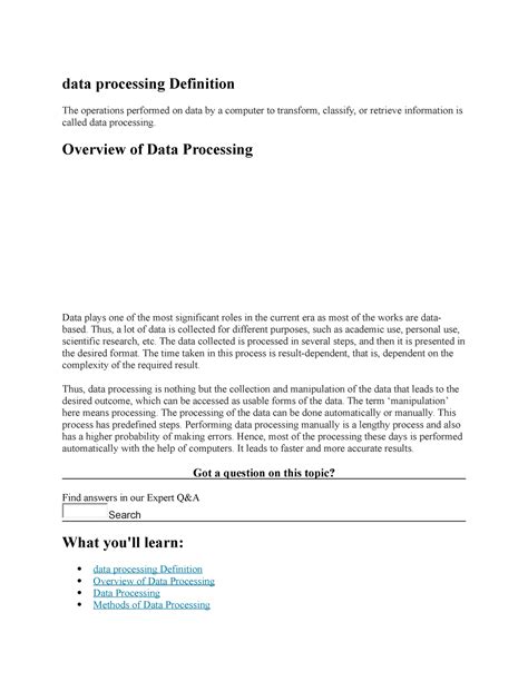 Data Processing Definition in Computer 的图像结果