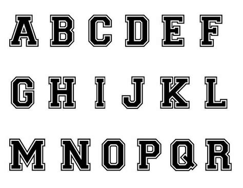Varsity Letter Font