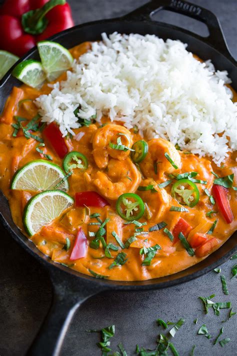 Thai Red Coconut Curry Shrimp Recipe | Deporecipe.co
