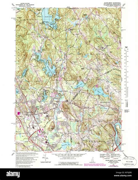 Salem new hampshire map hi-res stock photography and images - Alamy