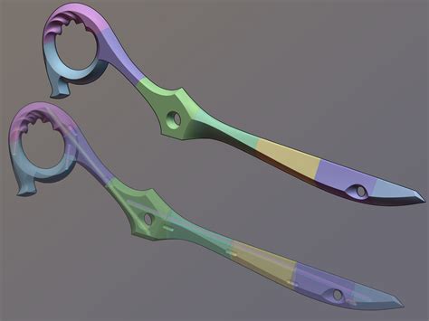 STL-Datei Scherenklingen Kill la Kill Cosplay - [3D-Druckdateien]・Vorlage für 3D-Druck zum ...