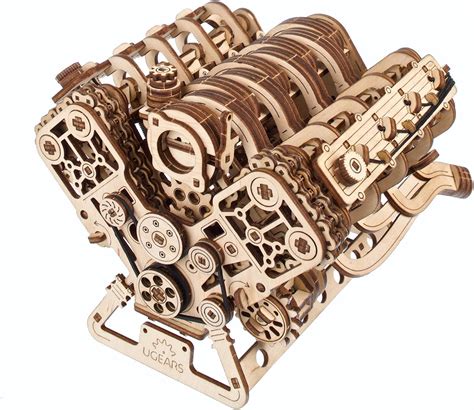 UGEARS V8 Engine Model Kit - Advanced 3D Wooden Puzzles for Adults ...