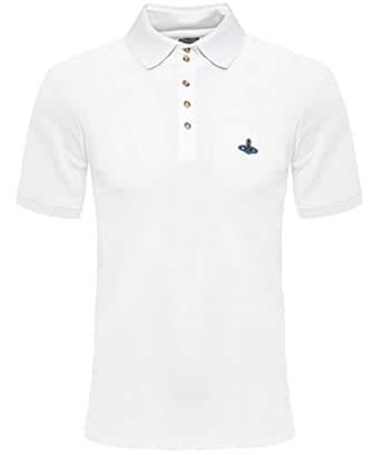 Buy Vivienne Westwood Men's Classic Basic Piquet Polo Shirt, White ...