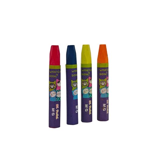M&G "So Many Cats" Silk Smooth Oil Pastel Hexagon 12 Colors