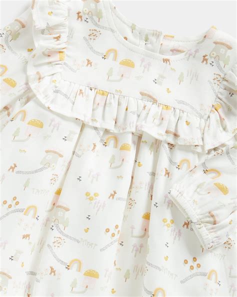 Buy Mothercare Girls Full Sleeves Casual Dress -Pack Of 2-White Online ...