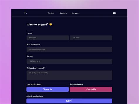 Image result for Job Application Form Using HtmlForm