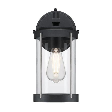 Westinghouse Fixture Wall Outdoor 60W Kezia, Textured Black Industrial ...
