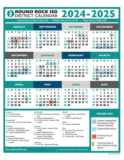 Round Rock ISD Calendar 2025-2026 | Academic Holidays