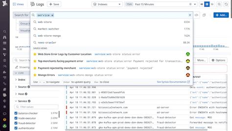 Datadog Log Management 的图像结果