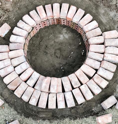Easy DIY Brick Fire Pit | B Vintage Style