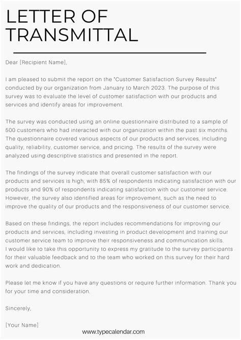 Letter Of Transmittal Format 61 Transmittal Letter Page 4 Free To