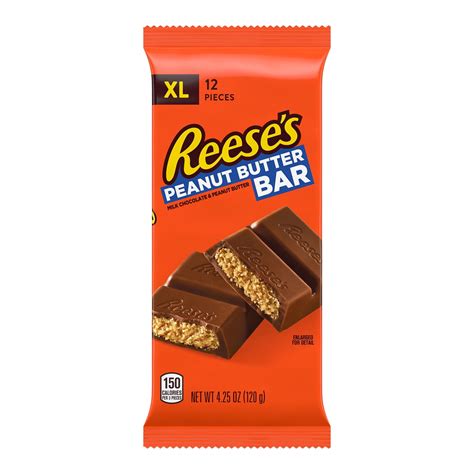 Reese's, Peanut Butter and Milk Chocolate Candy Bar, 4.25 Oz - Walmart.com