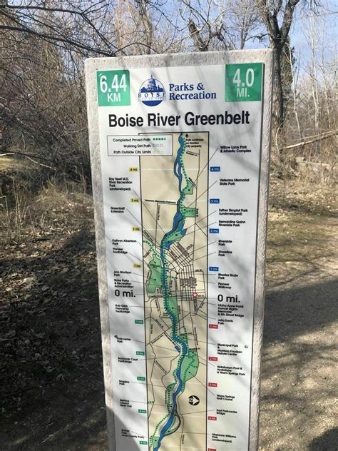 Boise River Greenbelt Trail: Ann Morrison Park to E Parkcenter Blvd ...